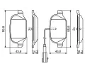 BOSCH Sada brzdovch destiek BO 0986494779, 0 986 494 779