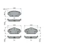 BOSCH Sada brzdovch destiek BO 0986494782, 0 986 494 782