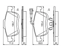 BOSCH Sada brzdovch destiek BO 0986494795, 0 986 494 795