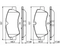 BOSCH Sada brzdovch destiek BO 0986494796, 0 986 494 796