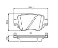 BOSCH Sada brzdovch destiek BO 0986494797, 0 986 494 797
