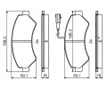 BOSCH Sada brzdovch destiek BO 0986494799, 0 986 494 799