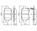 BOSCH Sada brzdovch destiek BO 0986494802, 0 986 494 802