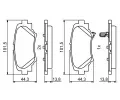 BOSCH Sada brzdovch destiek BO 0986494803, 0 986 494 803