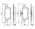 BOSCH Sada brzdovch destiek BO 0986494811, 0 986 494 811