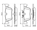 BOSCH Sada brzdovch destiek BO 0986494812, 0 986 494 812