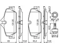 BOSCH Sada brzdovch destiek BO 0986494813, 0 986 494 813