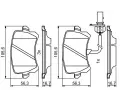 BOSCH Sada brzdovch destiek BO 0986494814, 0 986 494 814