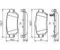 BOSCH Sada brzdovch destiek BO 0986494816, 0 986 494 816