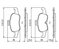 BOSCH Sada brzdovch destiek BO 0986494820, 0 986 494 820
