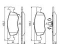 BOSCH Sada brzdovch destiek BO 0986494824, 0 986 494 824