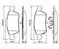 BOSCH Sada brzdovch destiek BO 0986494826, 0 986 494 826