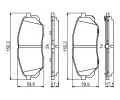 BOSCH Sada brzdovch destiek BO 0986494827, 0 986 494 827