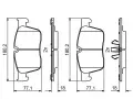 BOSCH Sada brzdovch destiek BO 0986494829, 0 986 494 829