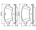 BOSCH Sada brzdovch destiek BO 0986494833, 0 986 494 833