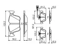BOSCH Sada brzdovch destiek BO 0986494835, 0 986 494 835