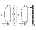 BOSCH Sada brzdovch destiek BO 0986494838, 0 986 494 838