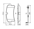 BOSCH Sada brzdovch destiek BO 0986494842, 0 986 494 842