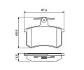 BOSCH Sada brzdovch destiek BO 0986494846, 0 986 494 846