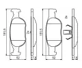 BOSCH Sada brzdovch destiek BO 0986494852, 0 986 494 852