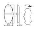 BOSCH Sada brzdovch destiek BO 0986494855, 0 986 494 855