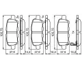 BOSCH Sada brzdovch destiek BO 0986494861, 0 986 494 861