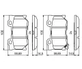 BOSCH Sada brzdovch destiek BO 0986494863, 0 986 494 863