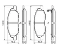 BOSCH Sada brzdovch destiek BO 0986494867, 0 986 494 867