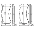 BOSCH Sada brzdovch destiek BO 0986494871, 0 986 494 871