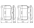 BOSCH Sada brzdovch destiek BO 0986494872, 0 986 494 872