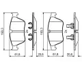 BOSCH Sada brzdovch destiek BO 0986494875, 0 986 494 875