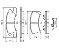 BOSCH Sada brzdovch destiek BO 0986494878, 0 986 494 878