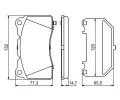 BOSCH Sada brzdovch destiek BO 0986494880, 0 986 494 880