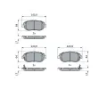 Sada brzdovch destiek BOSCH ‐ BO 0986494882