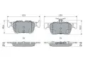 BOSCH Sada brzdovch destiek ‐ BO 0986494888