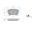 BOSCH Sada brzdovch destiek BO 0986494889, 0 986 494 889