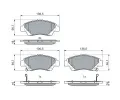 BOSCH Sada brzdovch destiek BO 0986494896, 0 986 494 896