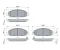 BOSCH Sada brzdovch destiek BO 0986494901, 0 986 494 901