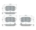 BOSCH Sada brzdovch destiek BO 0986494904, 0 986 494 904