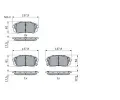BOSCH Sada brzdovch destiek BO 0986494905, 0 986 494 905