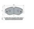 BOSCH Sada brzdovch destiek BO 0986494914, 0 986 494 914