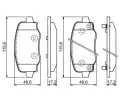 BOSCH Sada brzdovch destiek BO 0986494930, 0 986 494 930