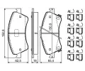 BOSCH Sada brzdovch destiek BO 0986494932, 0 986 494 932