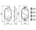BOSCH Sada brzdovch destiek BO 0986494934, 0 986 494 934