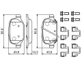 BOSCH Sada brzdovch destiek BO 0986494935, 0 986 494 935