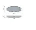 BOSCH Sada brzdovch destiek BO 0986494936, 0 986 494 936
