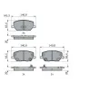 BOSCH Sada brzdovch destiek BO 0986494941, 0 986 494 941