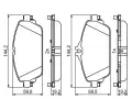 BOSCH Sada brzdovch destiek BO 0986494951, 0 986 494 951