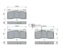 BOSCH Sada brzdovch destiek BO 0986494956, 0 986 494 956