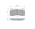 BOSCH Sada brzdovch destiek BO 0986494957, 0 986 494 957